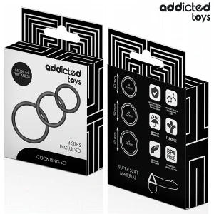 ADDICTED TOYS - LOT DE ANNEAUX EN SILICONE MODÃLE 2